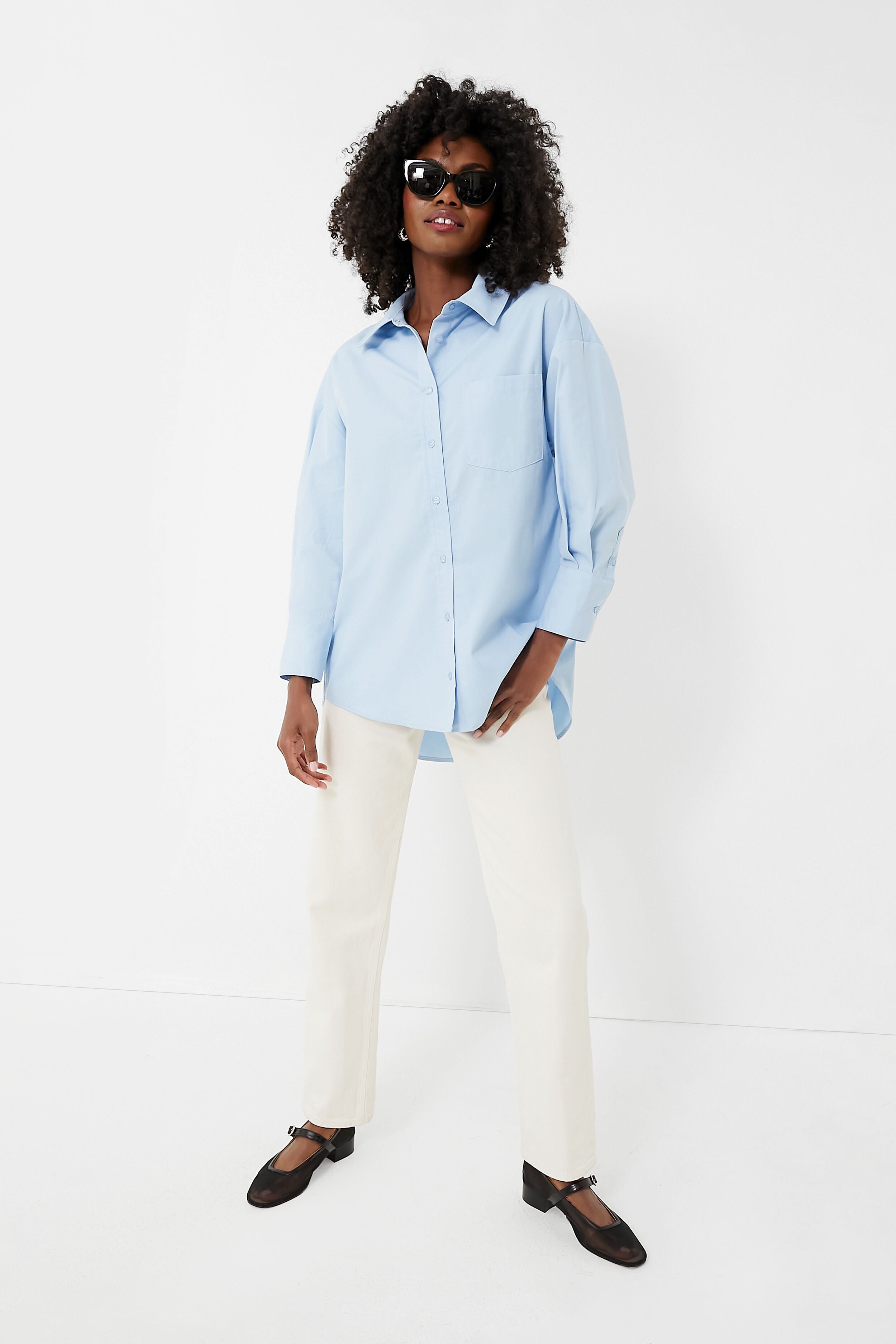 Premium Blue Mika Shirt for Men - Soft Cotton Casual Button Down Shirt - Perfect for Office, Date Night & Weekend Wear