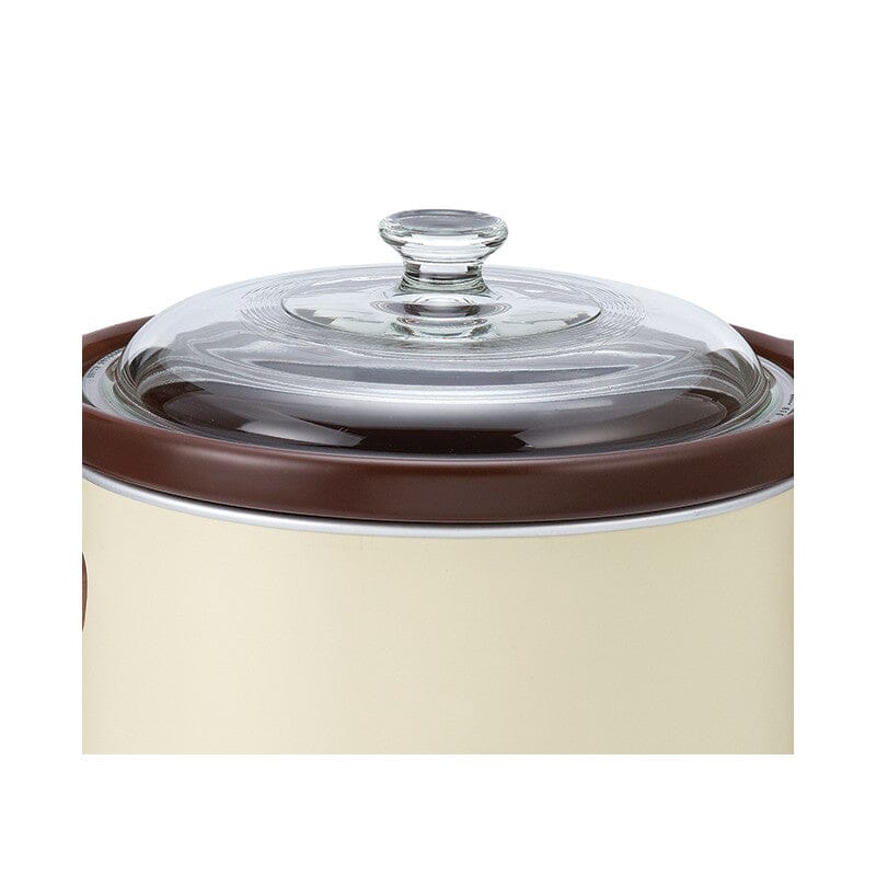 Cornell Electric Slow Cooker 1.5L Ceramic Pot - Small Crock Pot for Soups, Stews & Meals - Perfect for Dorm Rooms, Offices & Small Kitchens