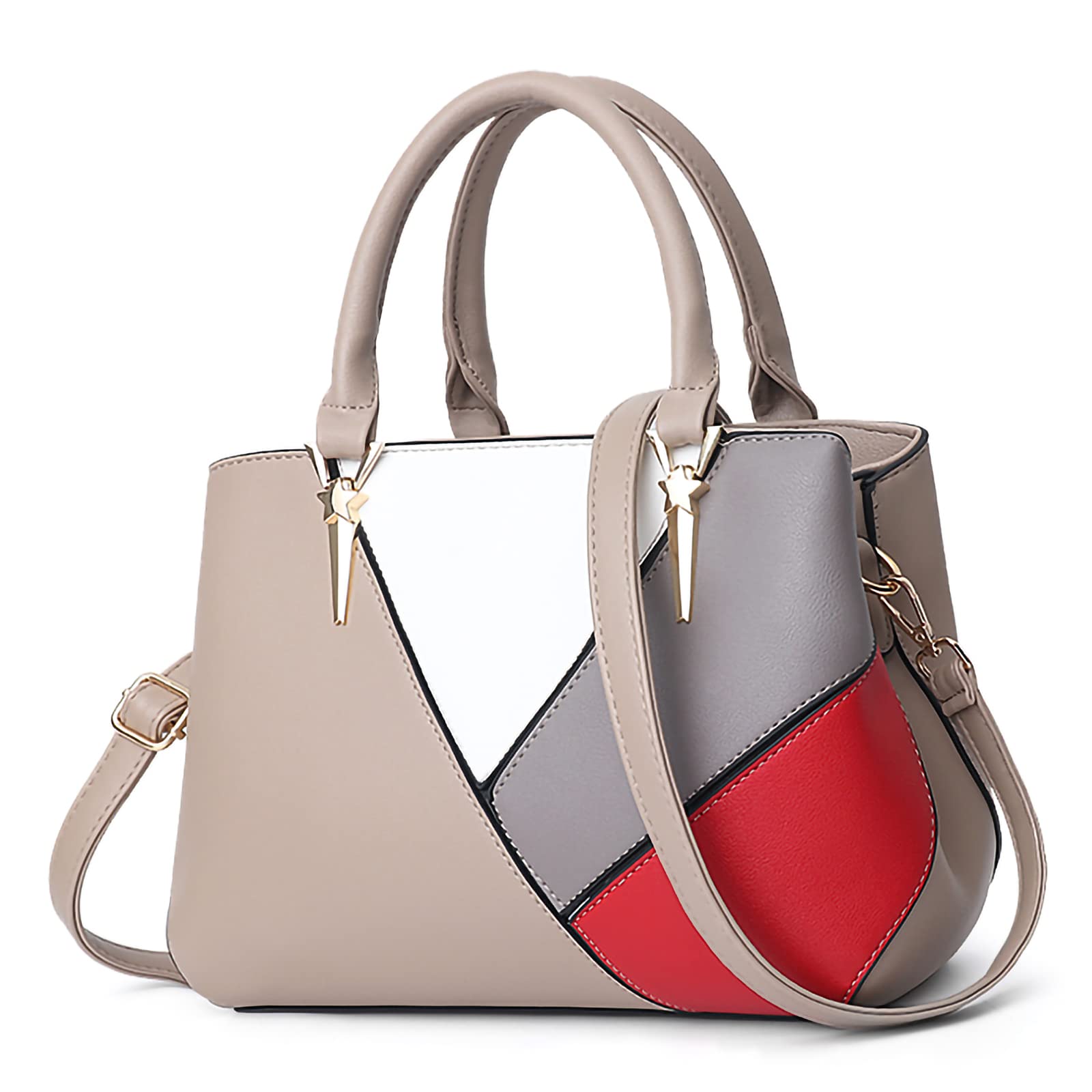 Elegant Women's PU Leather Handbag for Work & Travel - Waterproof Top-Handle Purse