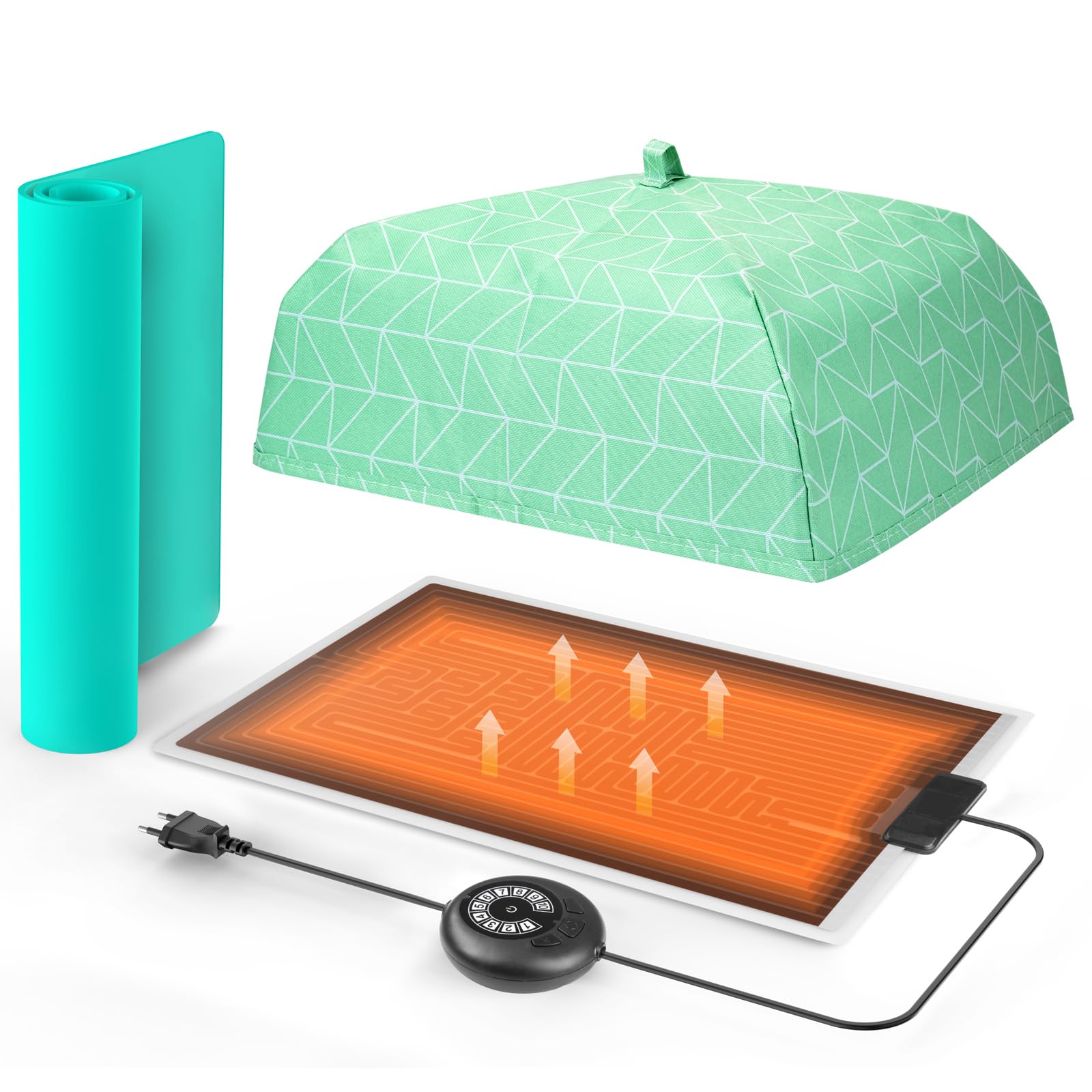 ISTOYO Resin Heating Mat with Timer - Epoxy Resin Curing Machine & Warming Pad for Silicone Molds, DIY Art Crafts, Jewelry Making - Perfect for Resin Art, Epoxy Projects, and Mold Drying