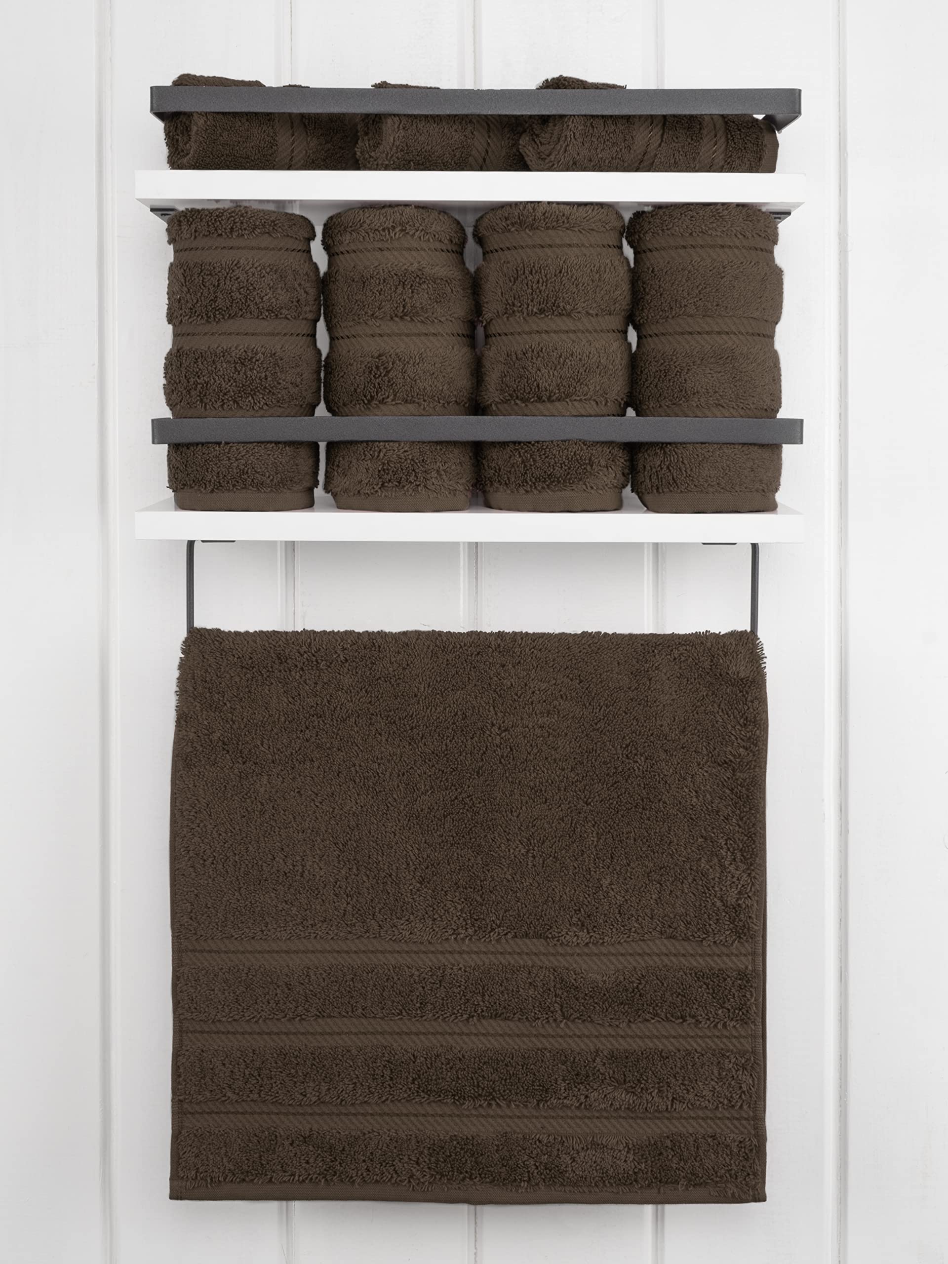 Premium 6-Piece Soft Linen Towel Set with 4 Bath & 4 Hand Towels - Ultra Absorbent Luxury Bathroom Towels for Spa, Hotel & Home Use