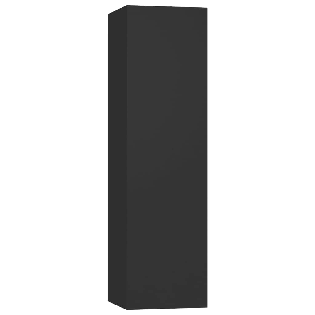 Floating TV Stand - Modern Black Media Console for Living Room & Bedroom - 12x11.8x43.3 Inches - Chipboard Construction - Space-Saving Design - Perfect for Small Apartments & Home Theater Setup