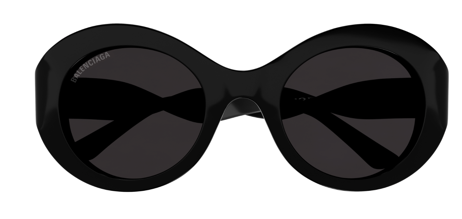 Balenciaga BB0208S 001 Black/Grey Round Women's Sunglasses - Stylish UV Protection Shades for Fashion, Beach & Outdoor Activities