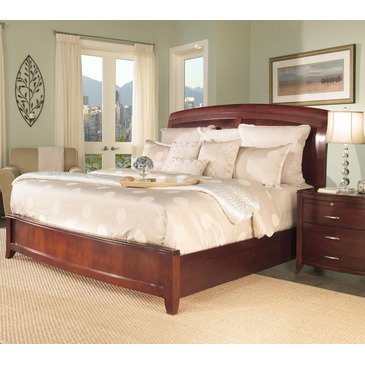 Modus Furniture Solid Wood Nightstand with 3 Drawers - Brighton Collection in Cinnamon Finish | Bedroom Side Table for Storage and Decor