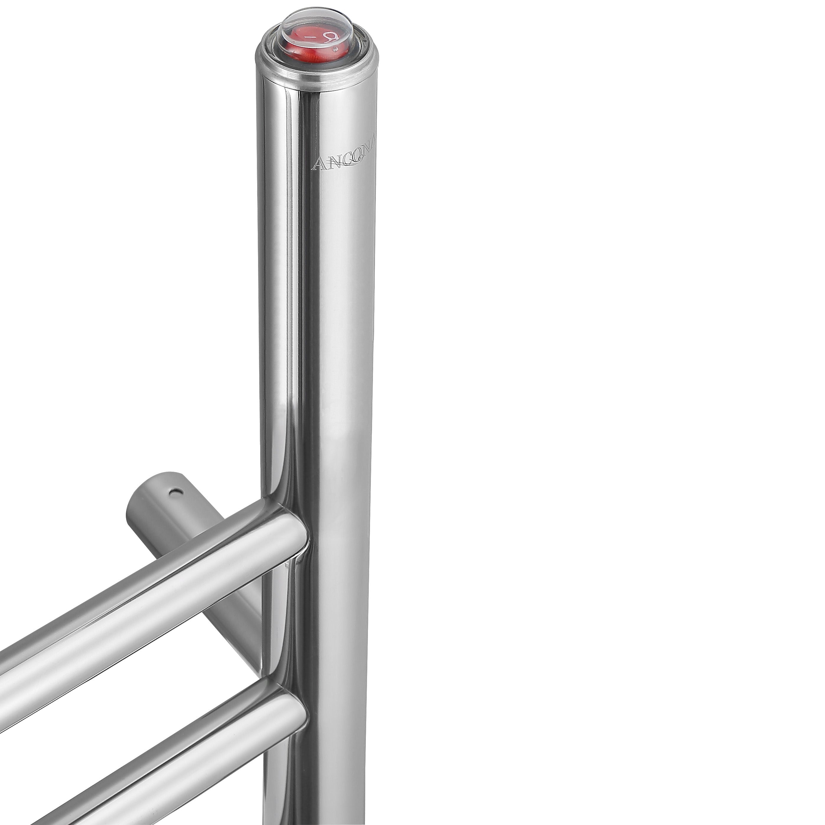 Imperia OBT 3-in-1 8-Bar Towel Warmer with Built-in Timer | Polished Stainless Steel | Perfect for Spas, Bathrooms & Luxury Hotels