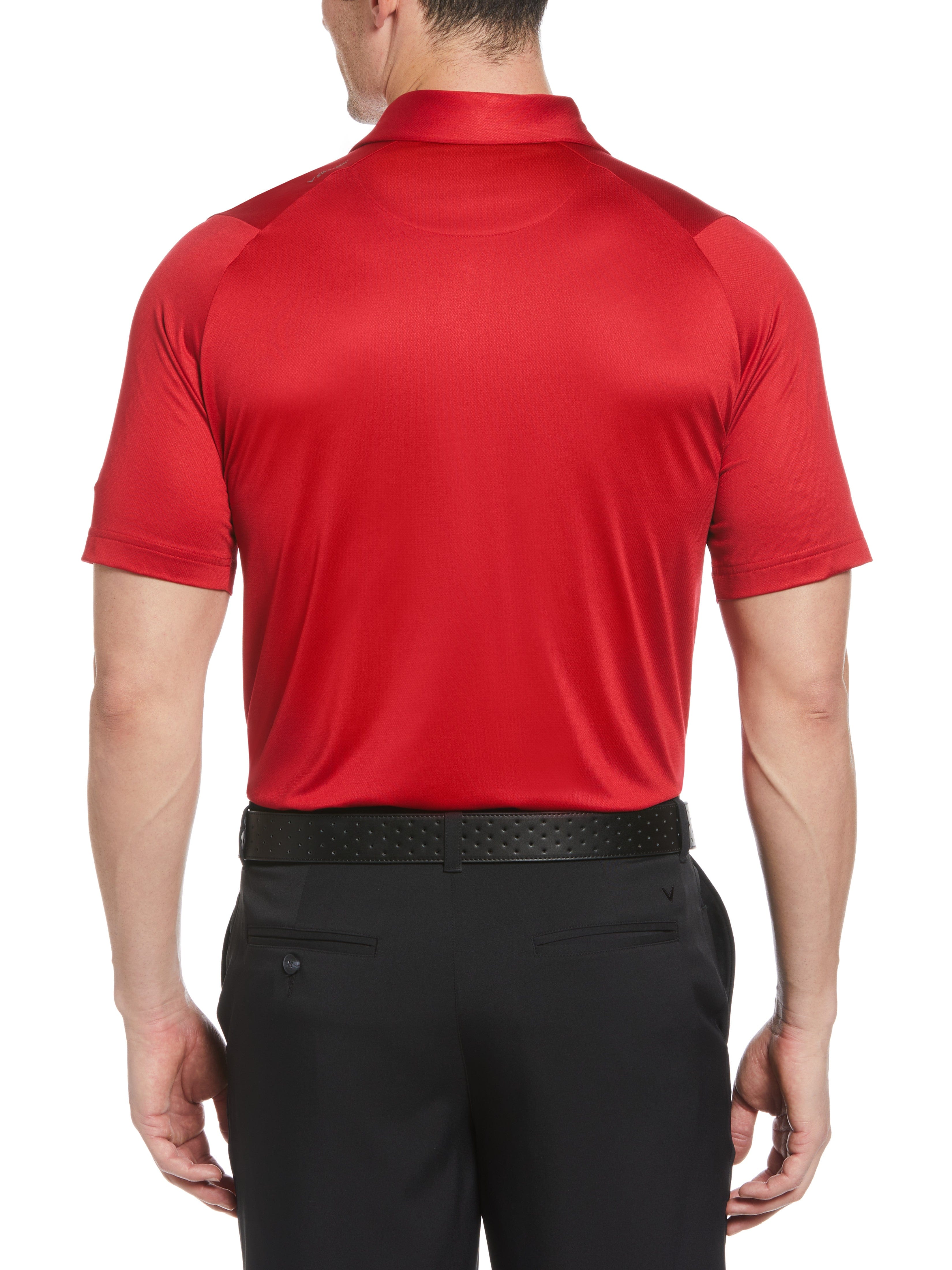 Men's Swing Tech™ Solid Golf Polo Shirt - Moisture Wicking & UV Protection - Perfect for Golf, Business Casual & Outdoor Activities