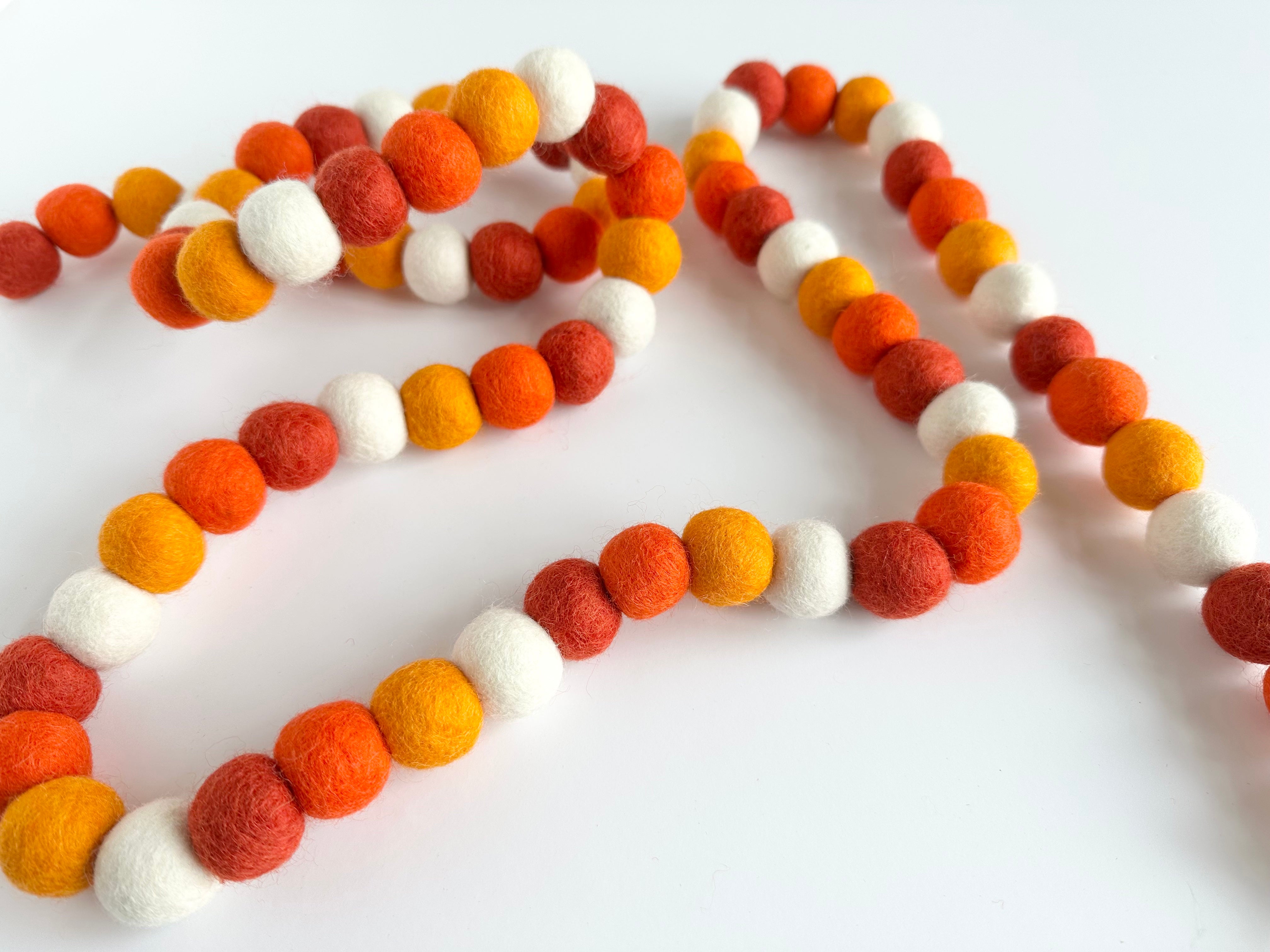 Orange Gradient Garland - Vibrant Fall & Summer Party Decor for Weddings, Baby Showers, Home & Outdoor Events