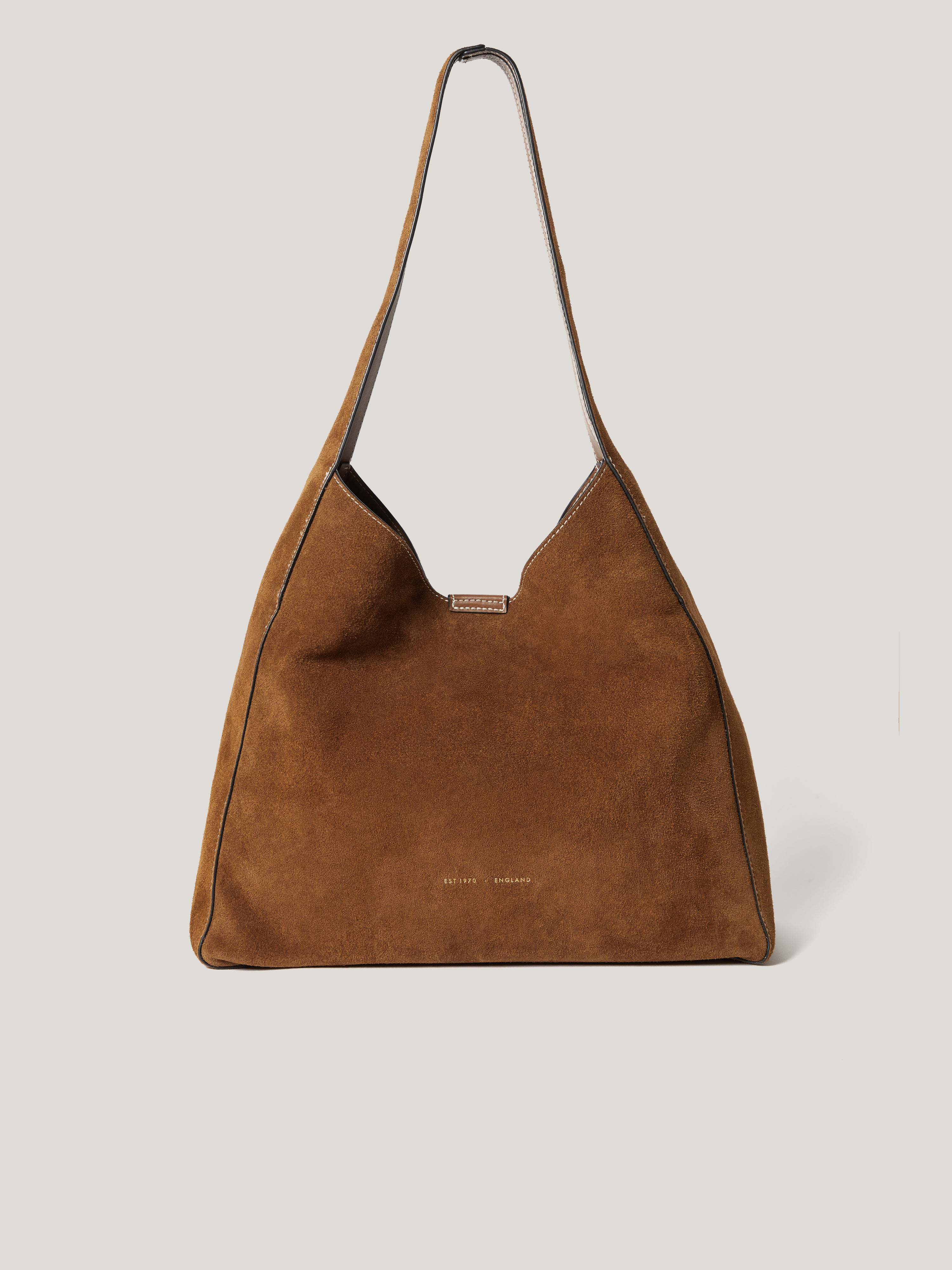Premium Heckfield Suede Tote Bag in Tan - Stylish & Durable Women's Handbag for Work, Travel & Everyday Use