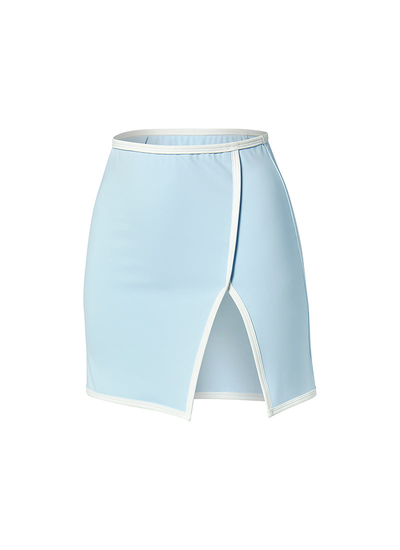 Stylish Summer Glow Color Block Cover Up Skirt - Beachwear, Poolside Fashion & Vacation Outfit for Women