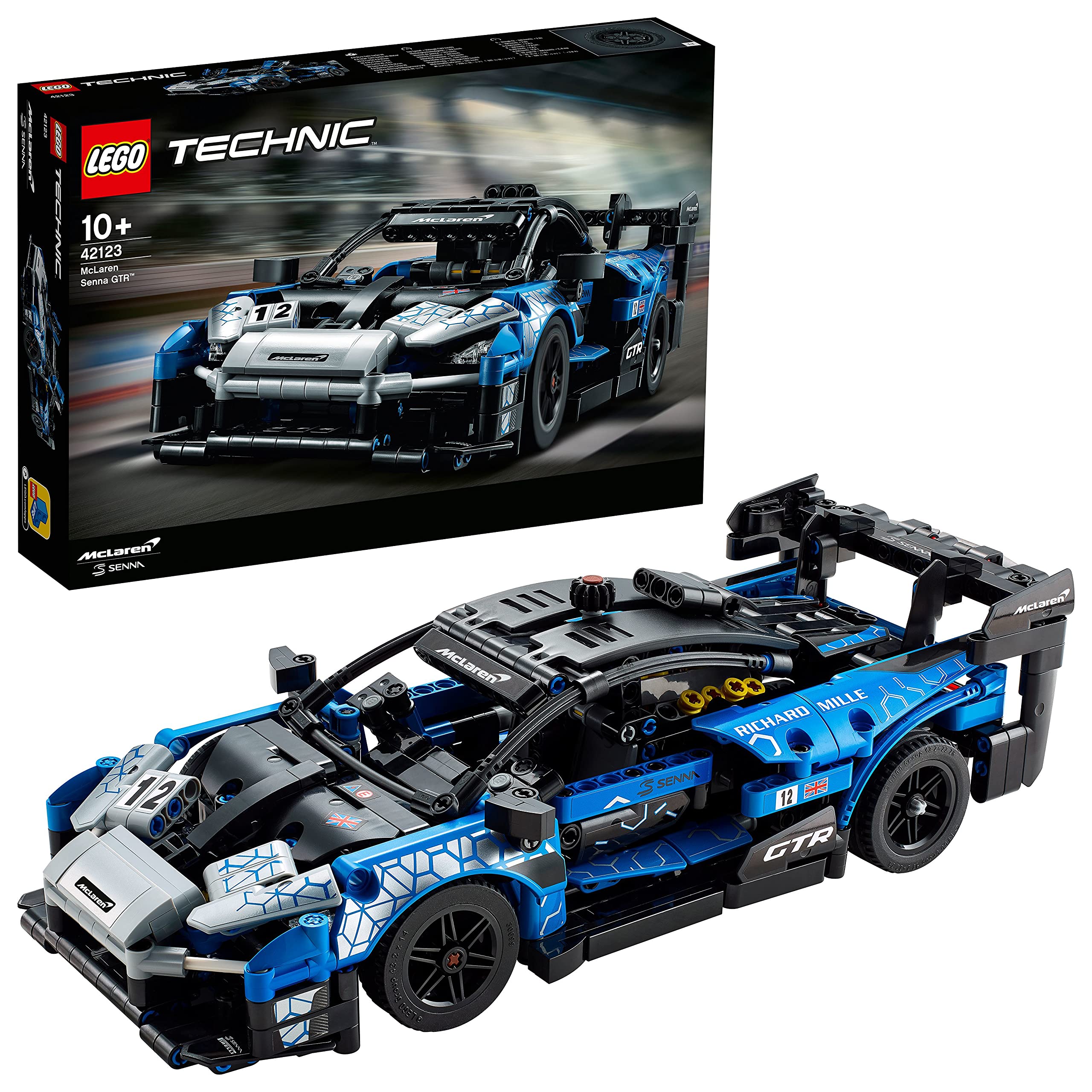 LEGO 42123 Technic McLaren Senna GTR Model Kit - Collector's Edition Racing Sports Car Building Set for Adults & Kids | Perfect for Display, Gifts & STEM Learning