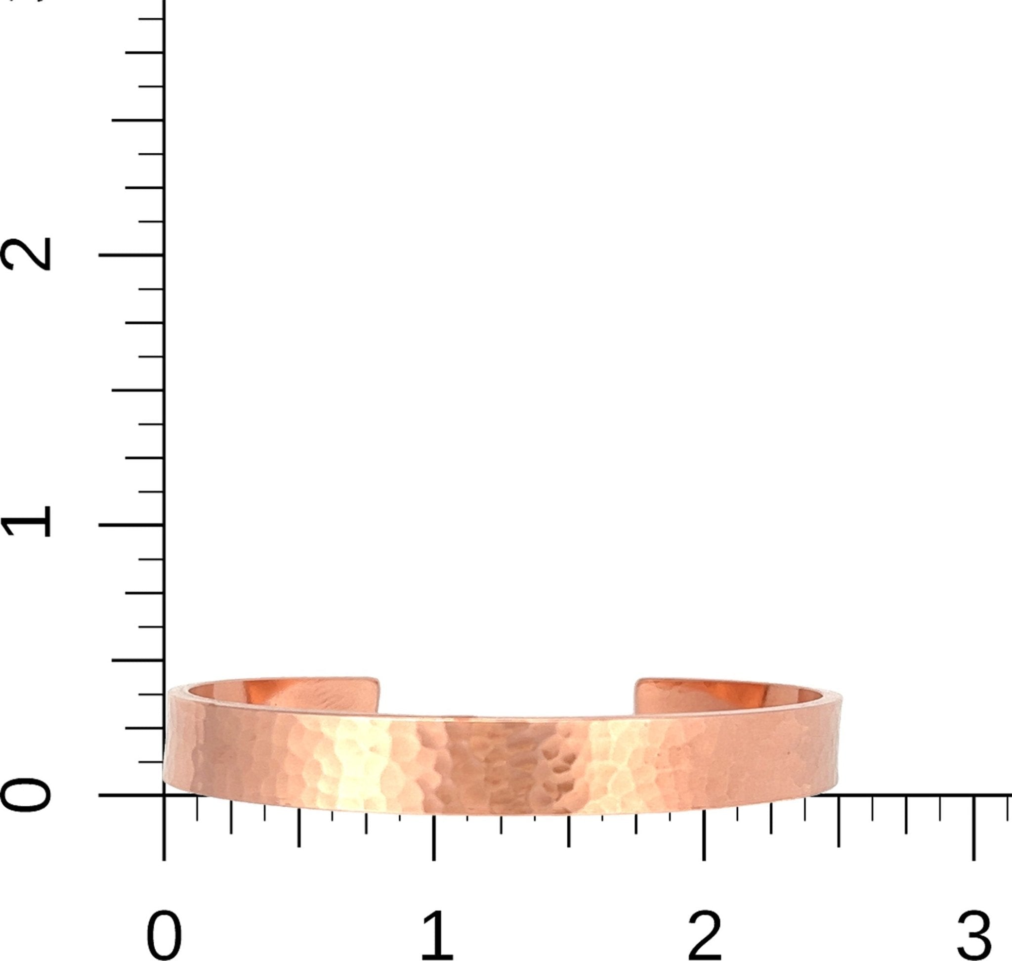 Men's Hammered Copper Cuff Bracelet - 10mm Wide Handmade Bangle for Casual Wear & Gift Giving | Perfect for Everyday Style, Weddings & Special Occasions