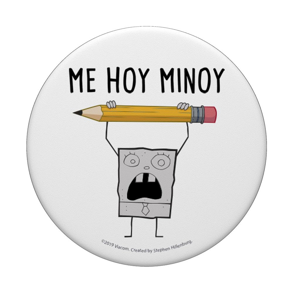 SpongeBob SquarePants DoodleBob Me Hoy Minoy PopSockets PopGrip - Swappable Phone Grip & Stand for iPhone, Samsung & Smartphones - Perfect for Watching Videos, Taking Selfies & Secure Phone Handling