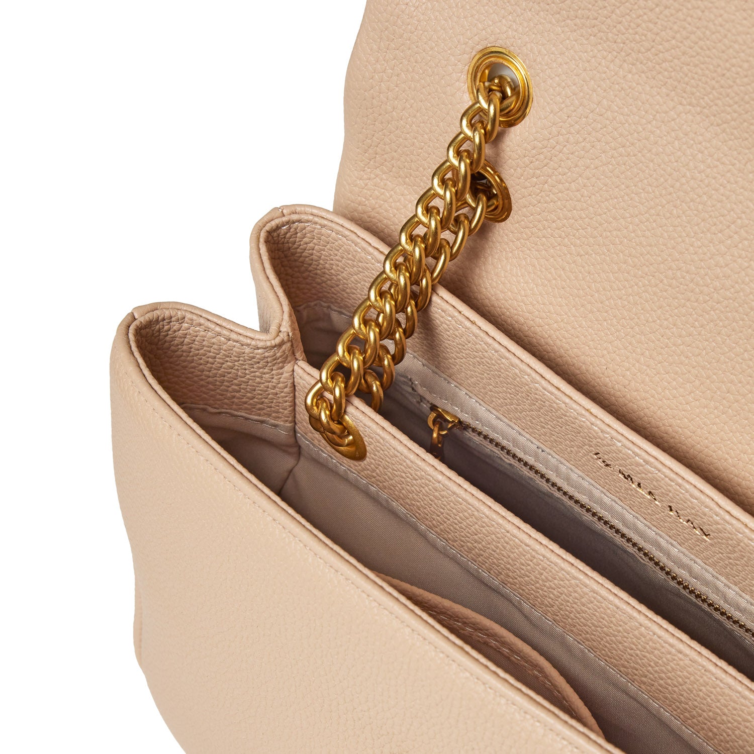 Medium Pebble Flap Bag in Nude - Stylish & Versatile Crossbody Purse for Women | Perfect for Work, Travel & Everyday Use