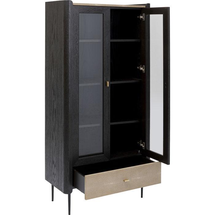 Modern Display Cabinet Milano 170x80 - Glass Door Showcase for Living Room, Dining Room & Office - Perfect for Showcasing Collectibles, China & Decor