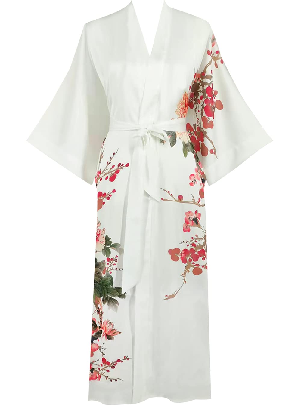 Women's Satin Kimono Robes - Soft Bathrobes & Pajama Loungewear for Spa, Bridal Shower, and Relaxation at Home