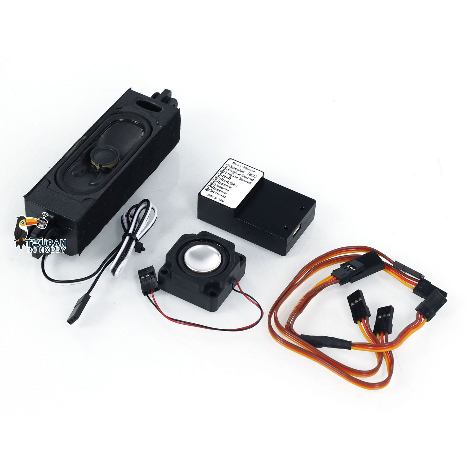 High-Quality RC Sound System Speaker for 1/10 1/12 1/14 1/16 1/18 Scale Model Cars - Tractor, Truck, Hydraulic Dump, Loader, Digger & Rock Crawler Accessories | Perfect for Realistic Sound Effects in RC Racing & Construction Vehicle Simulation