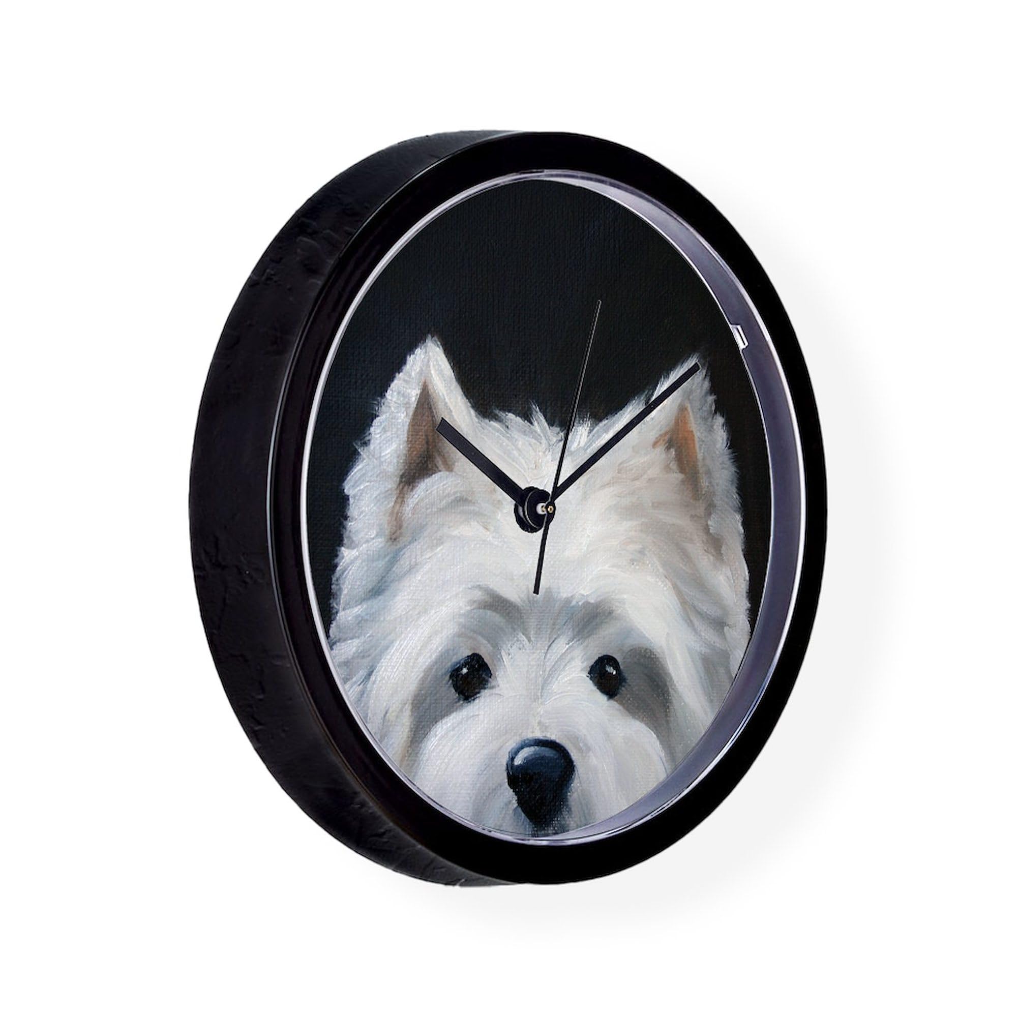 Westie Dog Wall Clock - 10 Inch Decorative Clock for Living Room, Kitchen, Office | Perfect Gift for Dog Lovers & Home Décor