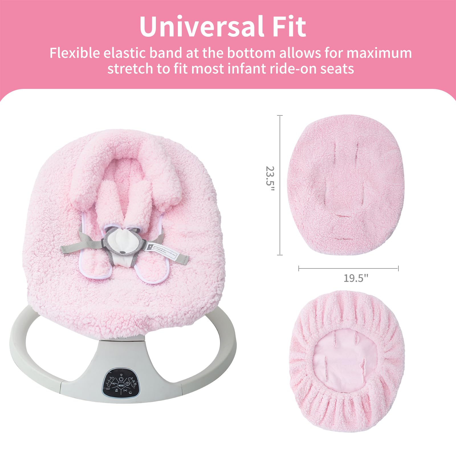 Warm Winter Baby Car Seat Cover - Soft Plush Fleece Liner for Infant Car Seats & Carriers | Cold Weather Protection & Newborn Shower Gift | Perfect for Snowy Days & Winter Travel
