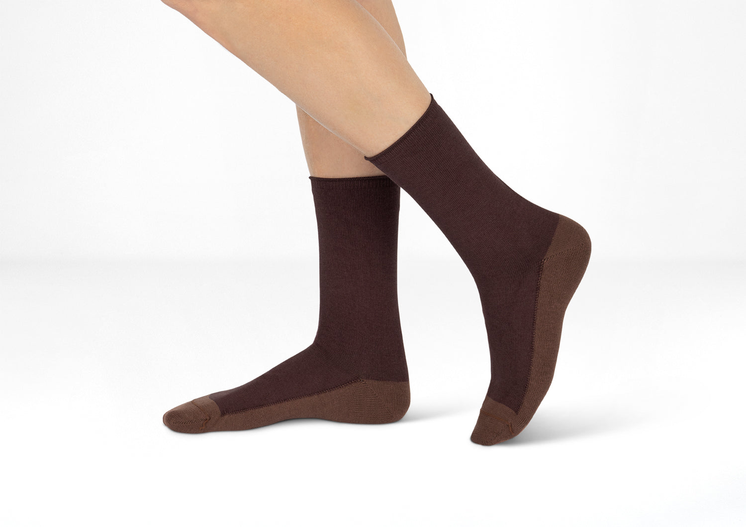 Premium Men's Casual & Dress Socks - Dark Brown - Comfortable Cotton Blend for Business & Formal Occasions - Ideal for Office, Weddings & Everyday Wear