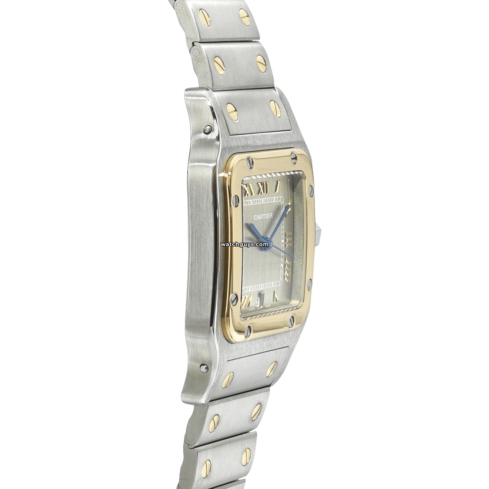 Cartier Santos Galbee 187901 Two Tone Watch - Luxury Stainless Steel & Gold Men's Wristwatch for Business, Gifts & Special Occasions