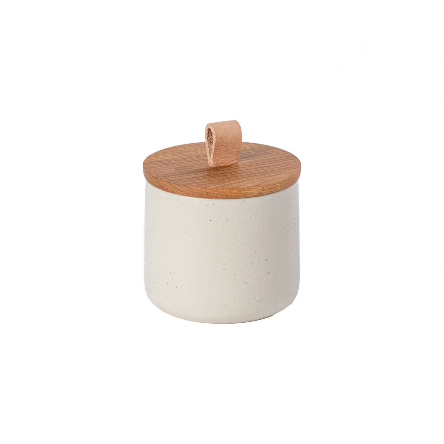 Casafina Pacifica Airtight Canister with Oak Wood Lid - Vanilla Scented - Perfect for Kitchen Storage, Pantry Organization & Home Decor
