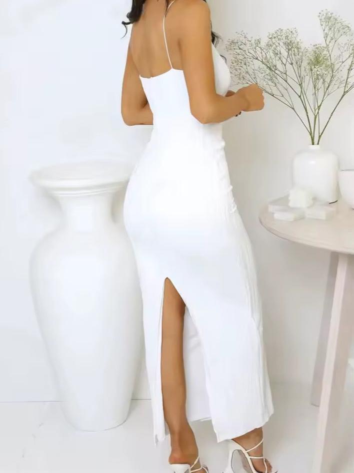 Elegant Bodycon Maxi Dress for Women - Sexy Slim Fit Long Party Dress - Perfect for Evening Events, Date Nights & Special Occasions