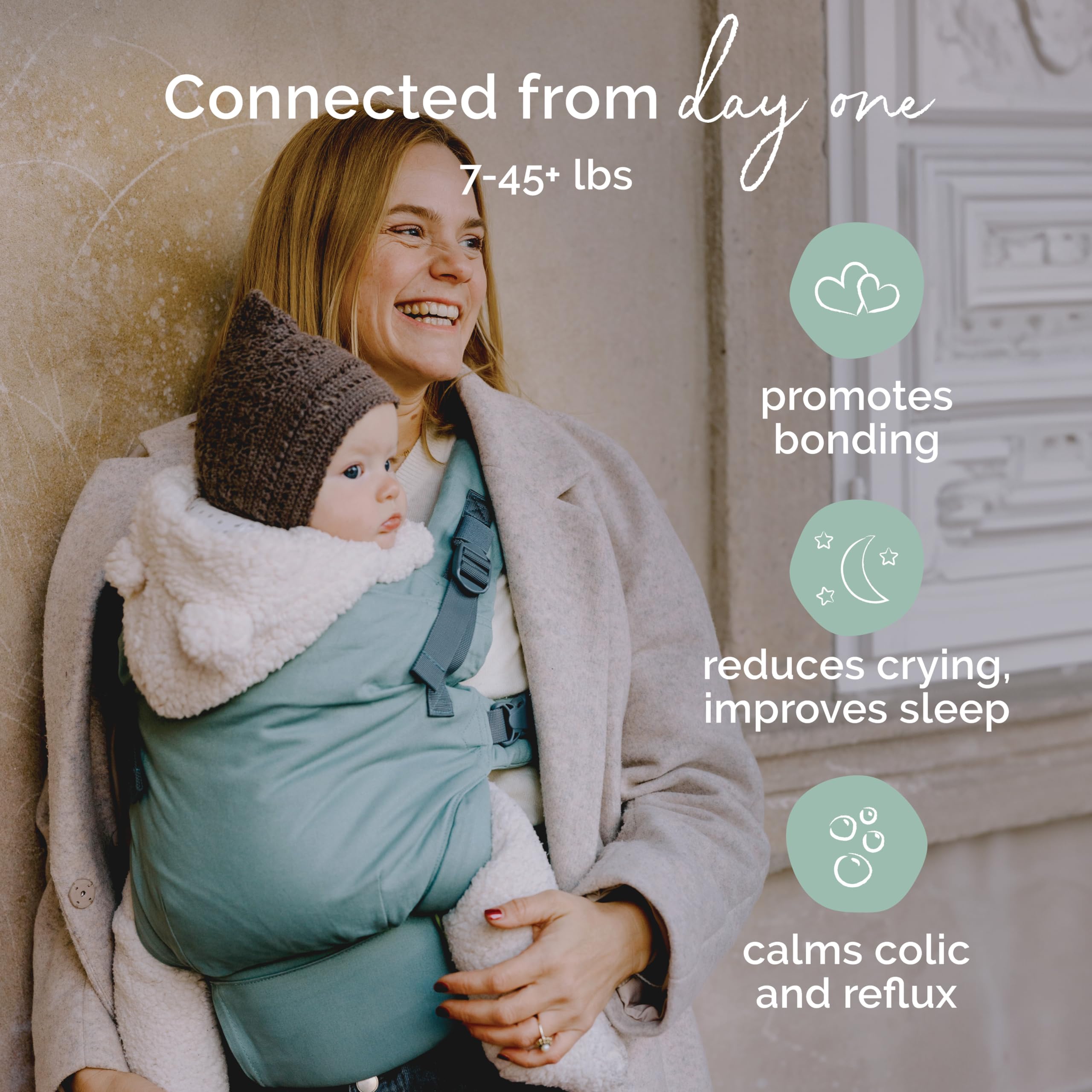 Boba X Baby Carrier for Newborn to Toddler (7-45 lbs) - Ergonomic, Hip-Healthy & Adjustable Infant Carrier - Fits Petite to Plus Size Parents - Soft Grey - Perfect for Hiking, Shopping & Hands-Free Parenting