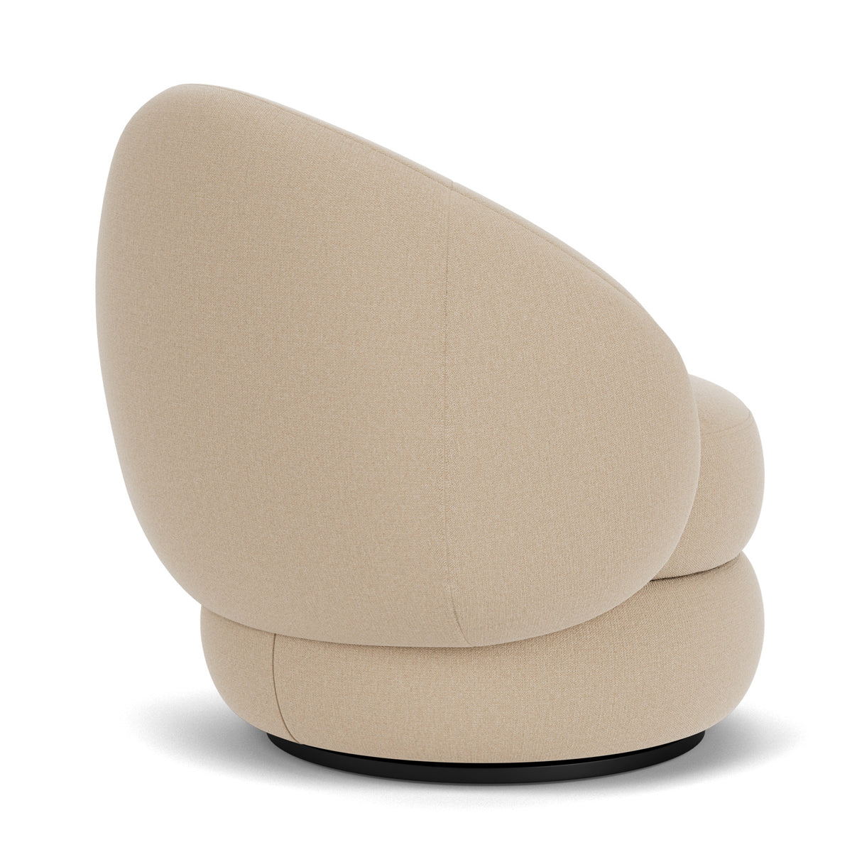 Alma Fabric Swivel Armchair - Modern Upholstered Lounge Chair with 360° Rotation, Comfortable Living Room Accent Chair for Home Office, Reading Nook, or Bedroom Relaxation