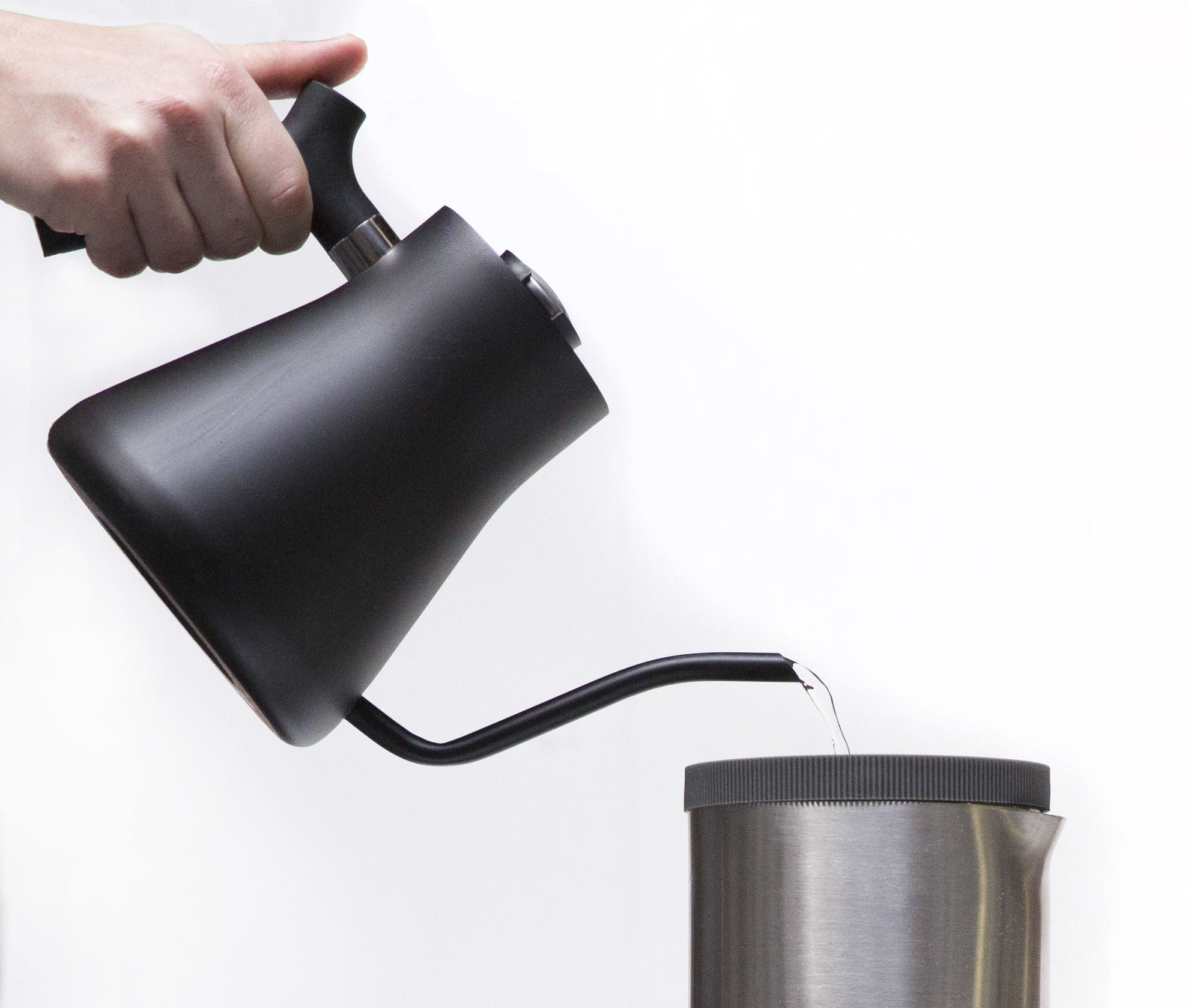 Fellow Stagg Kettle 1L Electric Pour-Over Gooseneck Tea Kettle - Premium Temperature Control for Coffee & Tea Brewing at Home, Office or Cafe
