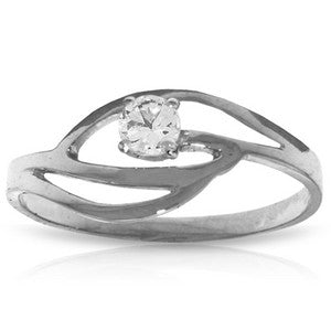 0.15 Carat 14K Solid White Gold Diamond Ring - Natural Round Cut Solitaire Engagement Ring for Women, Perfect for Proposals, Anniversaries & Special Occasions