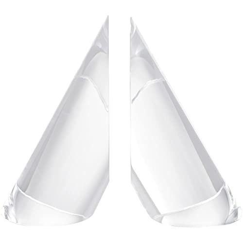Elk Home 2225-012/S2 Crystal Bookends - Elegant Book Holders for Office & Home Decor, Perfect for Bookshelves, Desks and Gift Giving