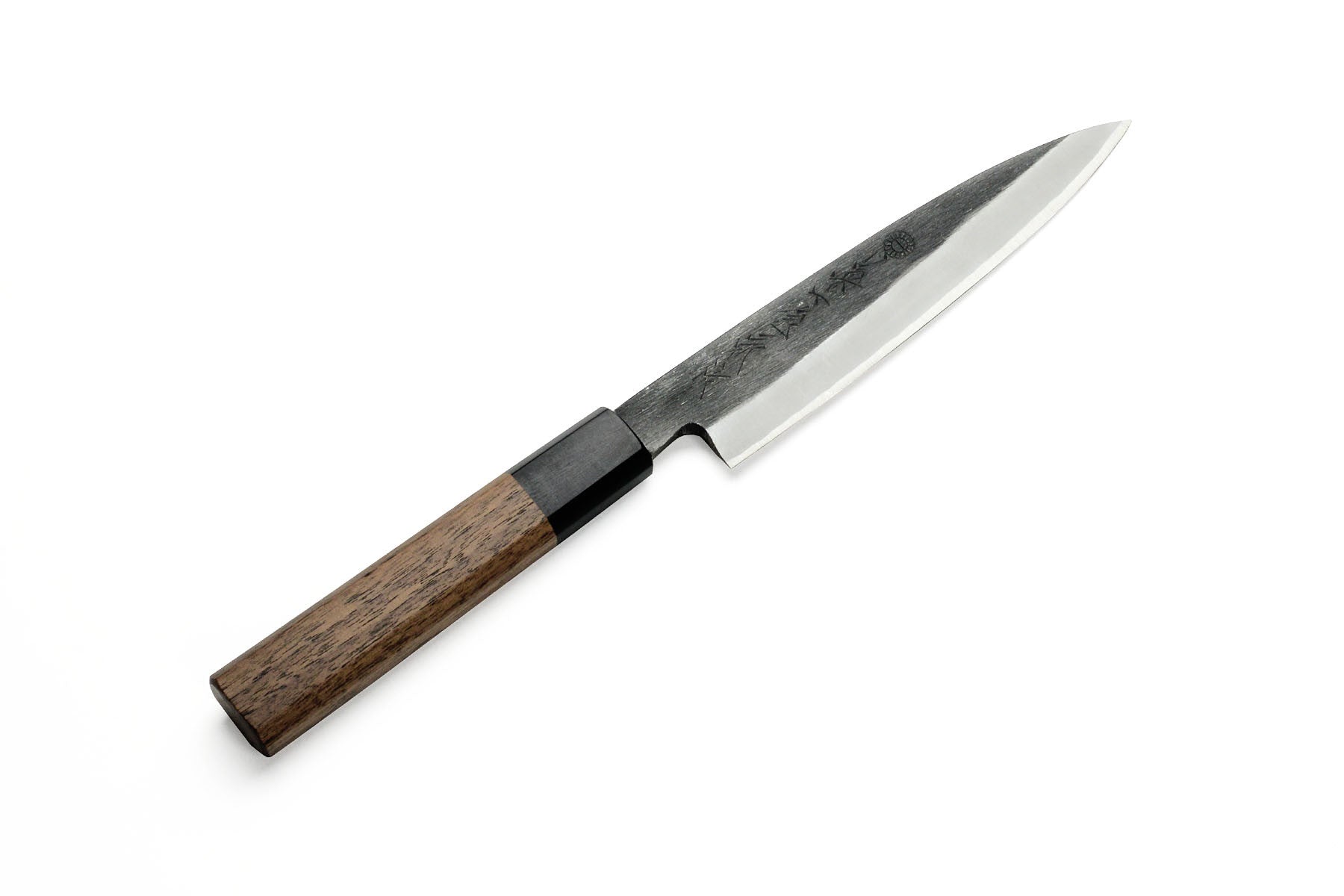 Kikuichi Kurouchi Carbon Steel Clad 6-Inch Petty Knife - Japanese Kitchen Knife for Slicing, Peeling & Precision Cutting - Perfect for Chefs & Home Cooks