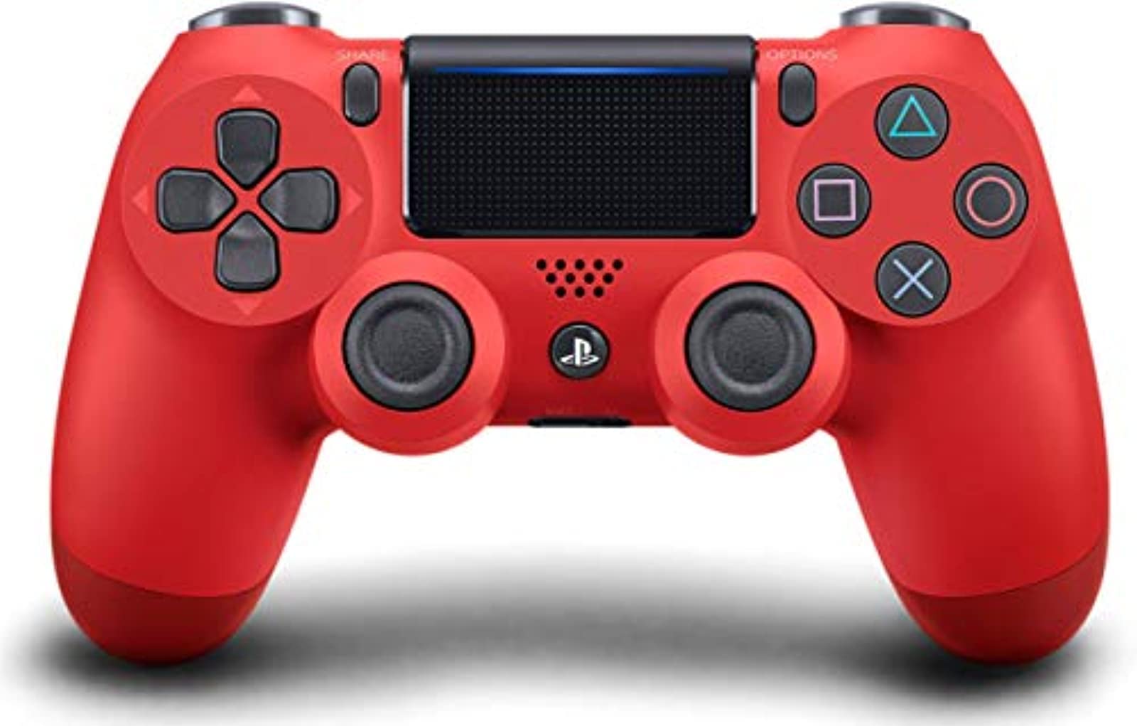 Sony DualShock 4 Wireless Controller for PlayStation 4 (PS4) - Red - Certified Refurbished - Perfect for Gaming, Streaming & Remote Play