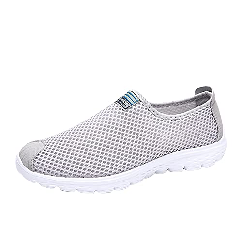WASERCE Men's Lightweight Running Shoes - Breathable Black Leather Sneakers for Jogging, Gym & Casual Wear - Fashionable Couple Sports Shoes for Men