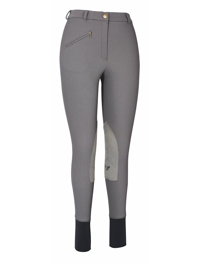 TuffRider Women's Straight Leg Riding Pants - Comfortable Equestrian Breeches for Horseback Riding & Training | Perfect for English Riding, Dressage & Stable Work