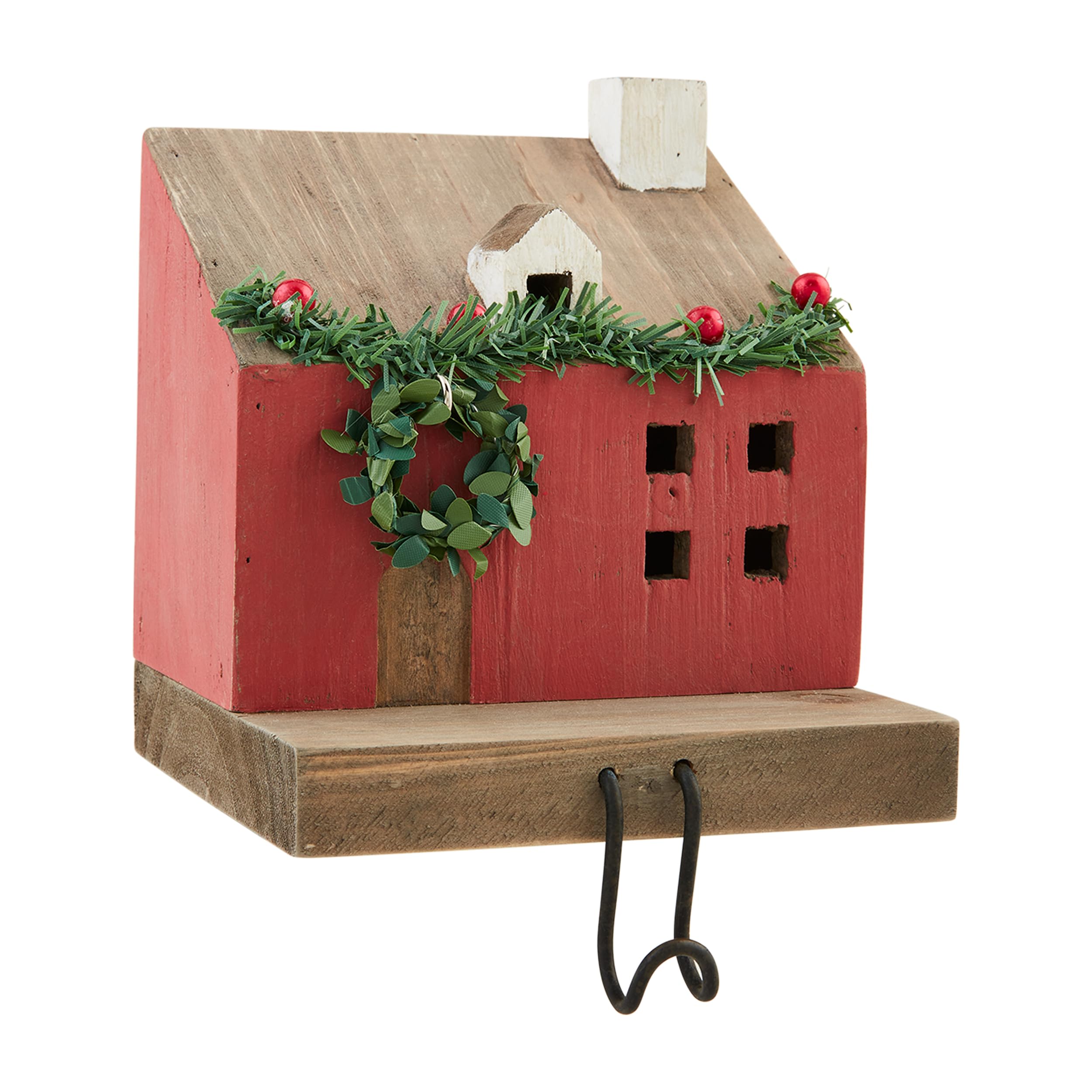 Christmas Red LED Light Up Stocking Holder - Festive Holiday Decor for Fireplace Mantel, Staircase, and Home Decorations
