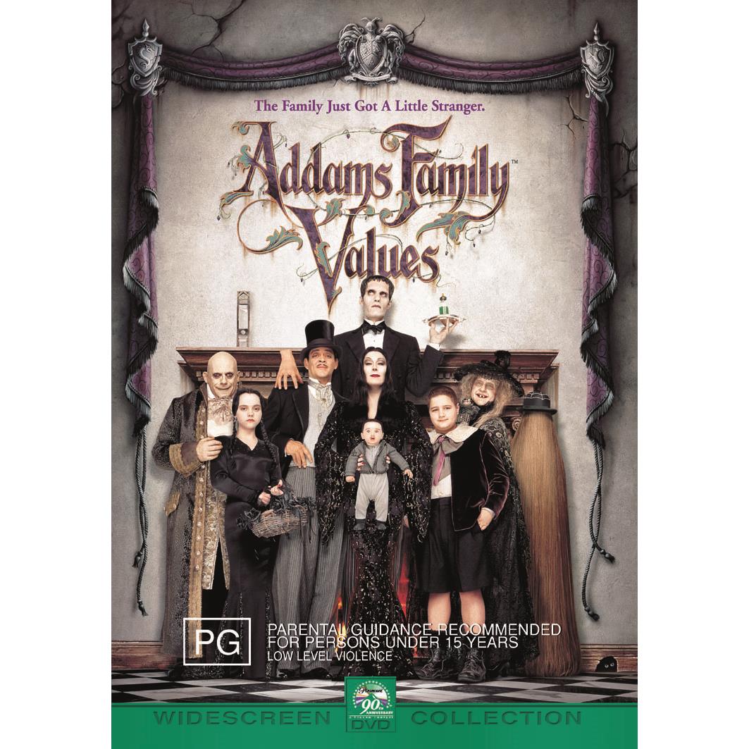 The Addams Family Values DVD - Classic Dark Comedy Movie for Halloween & Family Movie Nights