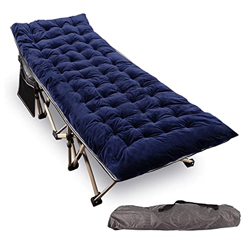 Grey Cot(heavy Duty)+blue Pad (Thicker)
