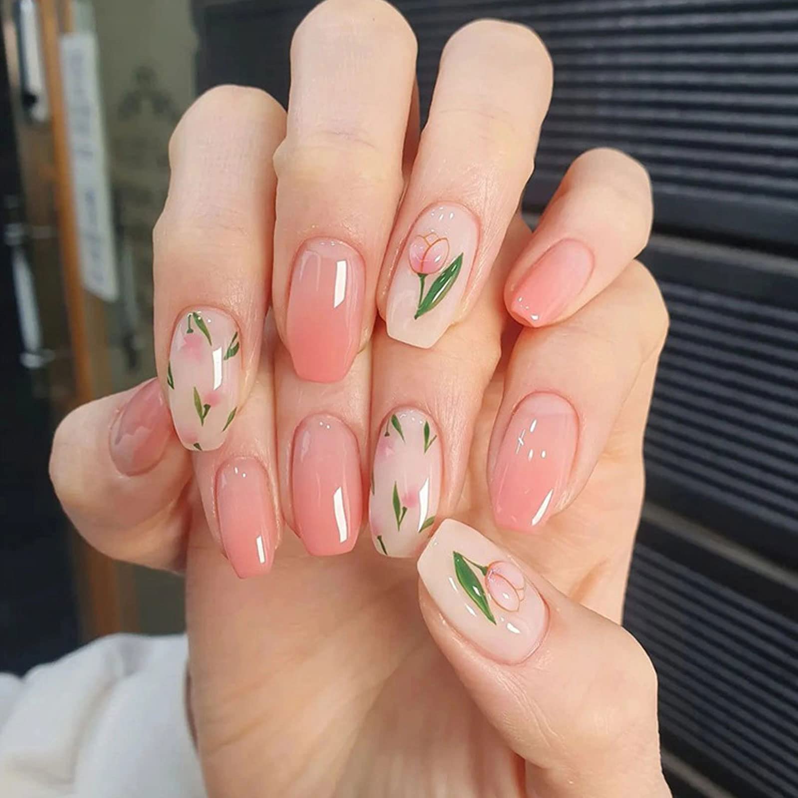 6PCS Flower Nail Art Stickers - Spring Manicure Self-Adhesive Nail Decals for Women & Nail Technicians | Perfect for DIY Home Manicures, Salon Nail Art & Spring Party Nail Decorations