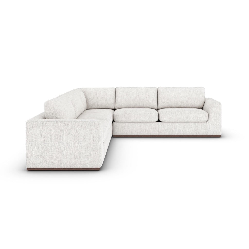 Colt 3-Piece Sectional Sofa Set - Premium Merino Cotton Fabric - Perfect for Living Room, Family Room & Cozy Home Decor