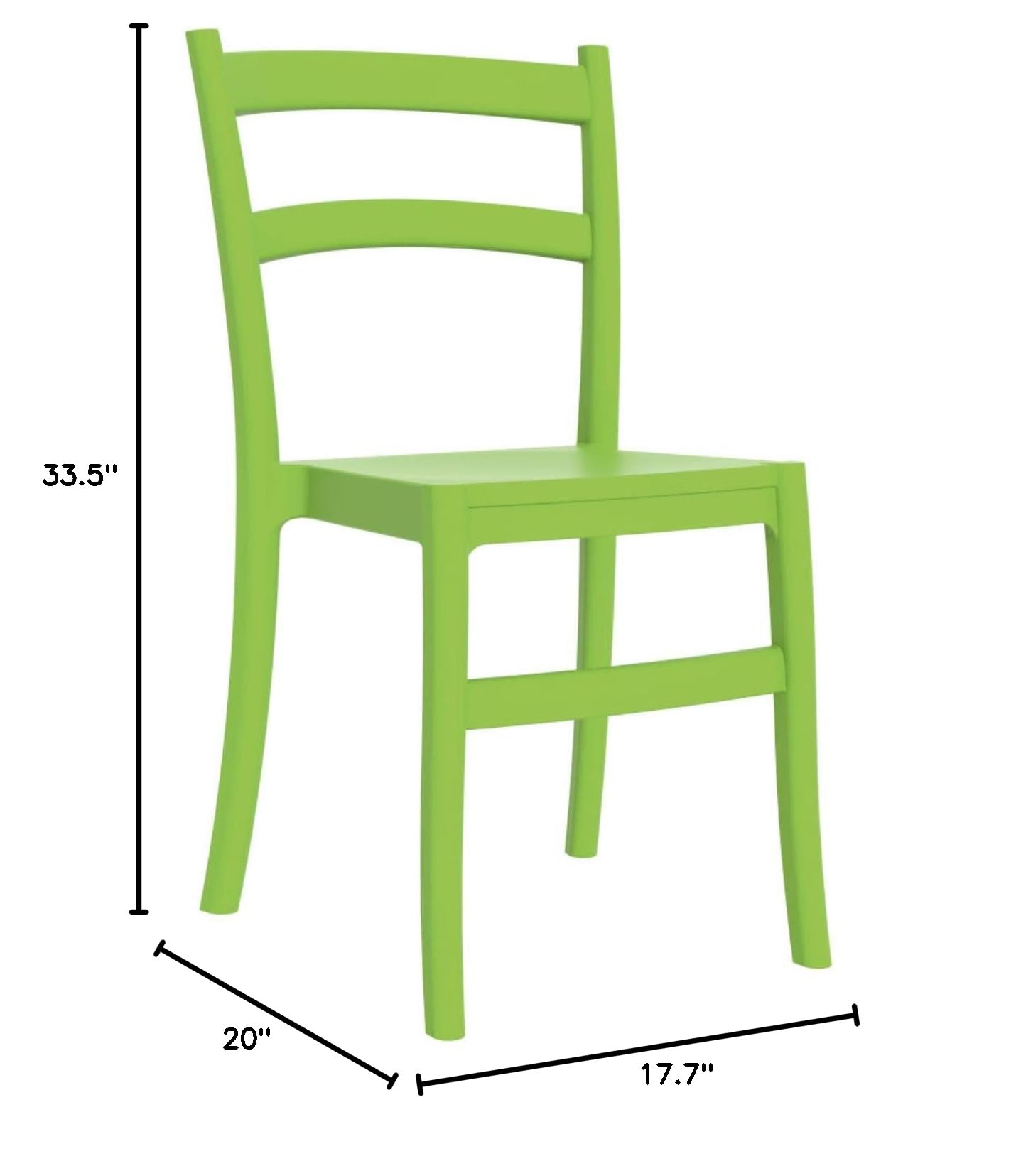 Tiffany Patio Dining Chairs Set of 2 - Tropical Green Outdoor Furniture for Garden, Poolside & Backyard Dining - Weather-Resistant Wicker Chairs with Cushions
