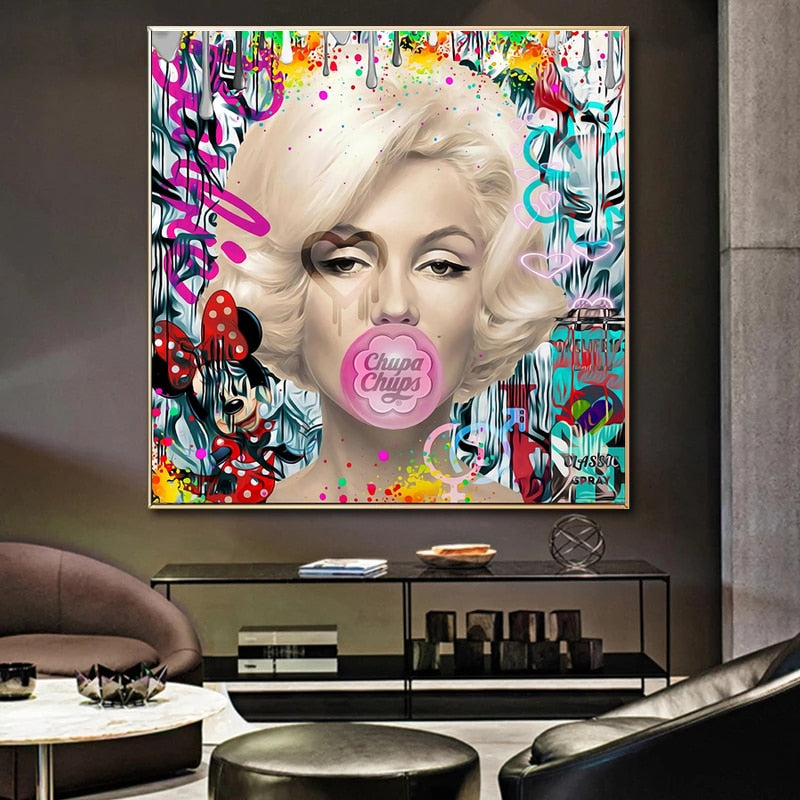 Barbie Marilyn Bubble Poster - Collectible Wall Art for Barbie Enthusiasts | Perfect for Bedroom Decor, Playroom Display & Barbie Themed Parties