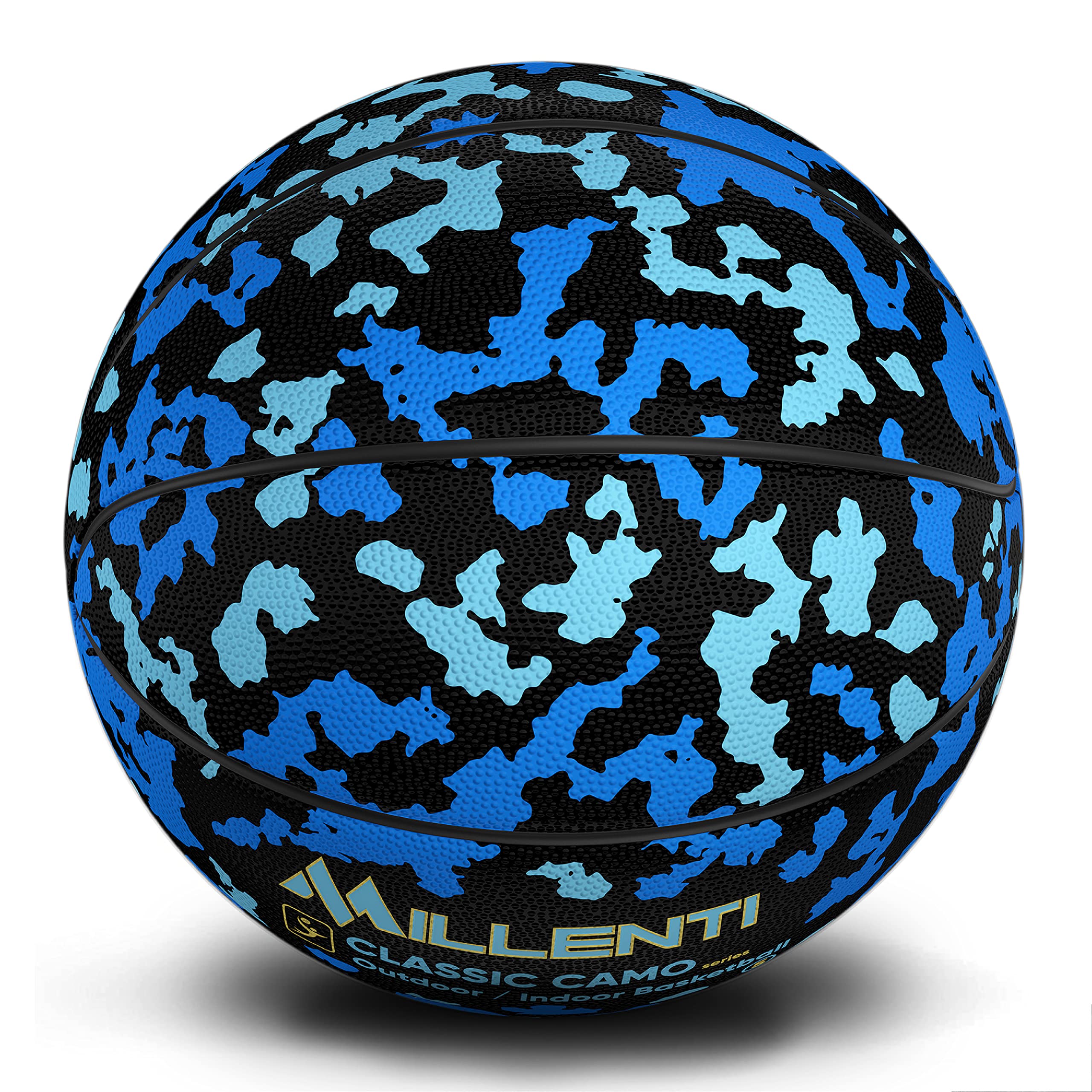 Millenti Street Basketball - Size 5/6/7 for Kids, Youth & Adults | Indoor & Outdoor Basketball for Park, Gym & Backyard Play | Durable Rubber Basketball for Training & Games