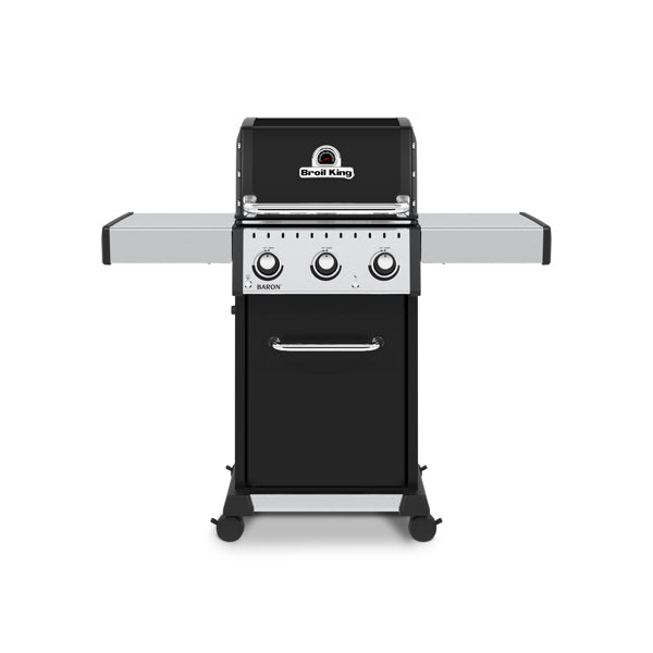Broil King Baron 320 Pro Natural Gas BBQ Grill - 3 Burner Outdoor Gas Grill with Stainless Steel Construction for Backyard, Patio & Tailgating Parties