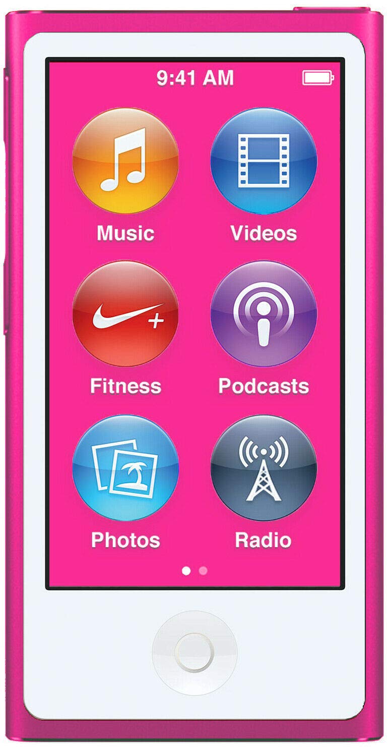 Apple iPod Nano 7th Generation 16GB Purple MP3 Player - Includes Generic Headset & Charging Cable (White Box Packaging) - Perfect for Running, Gym Workouts & Travel Entertainment