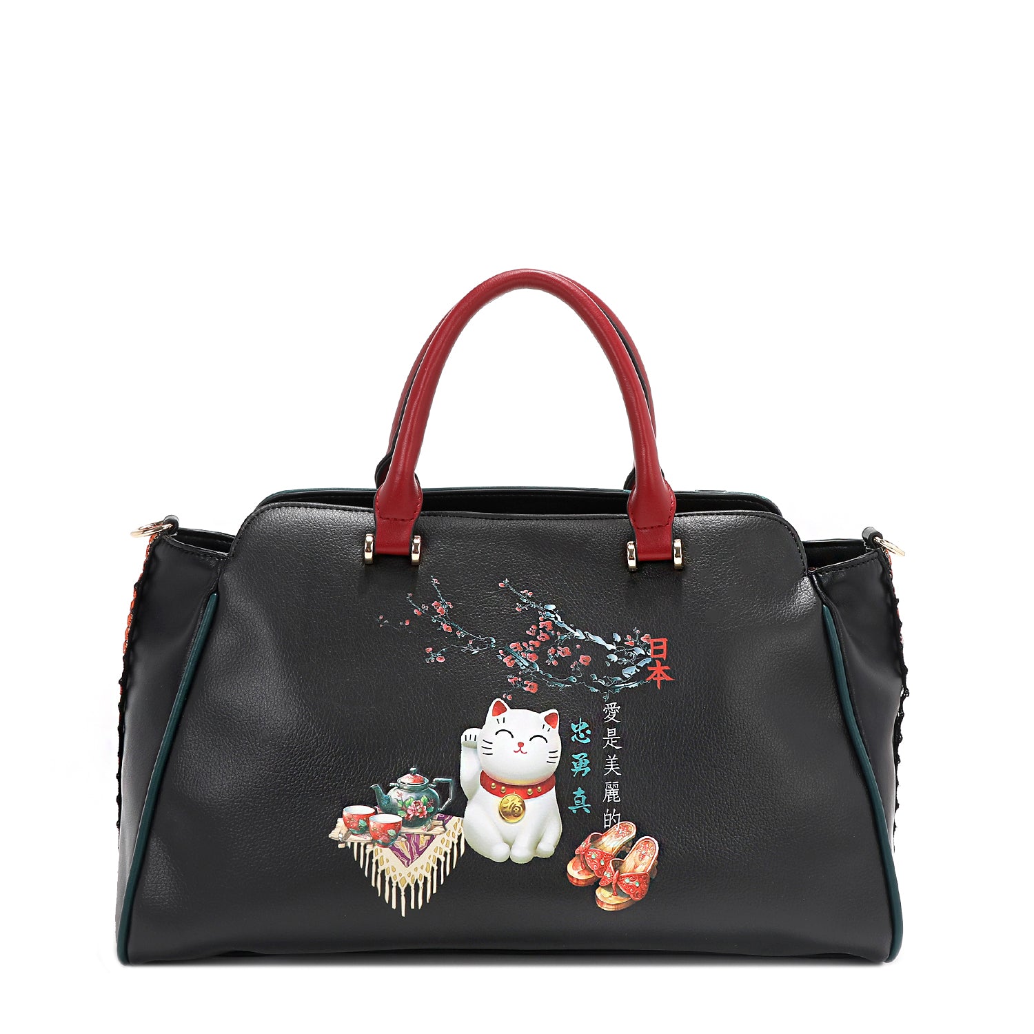 AKIKO LA BELLEZA Stylish Wide Shoulder Handbag for Women - Fashionable Tote Bag for Work, Travel & Everyday Use