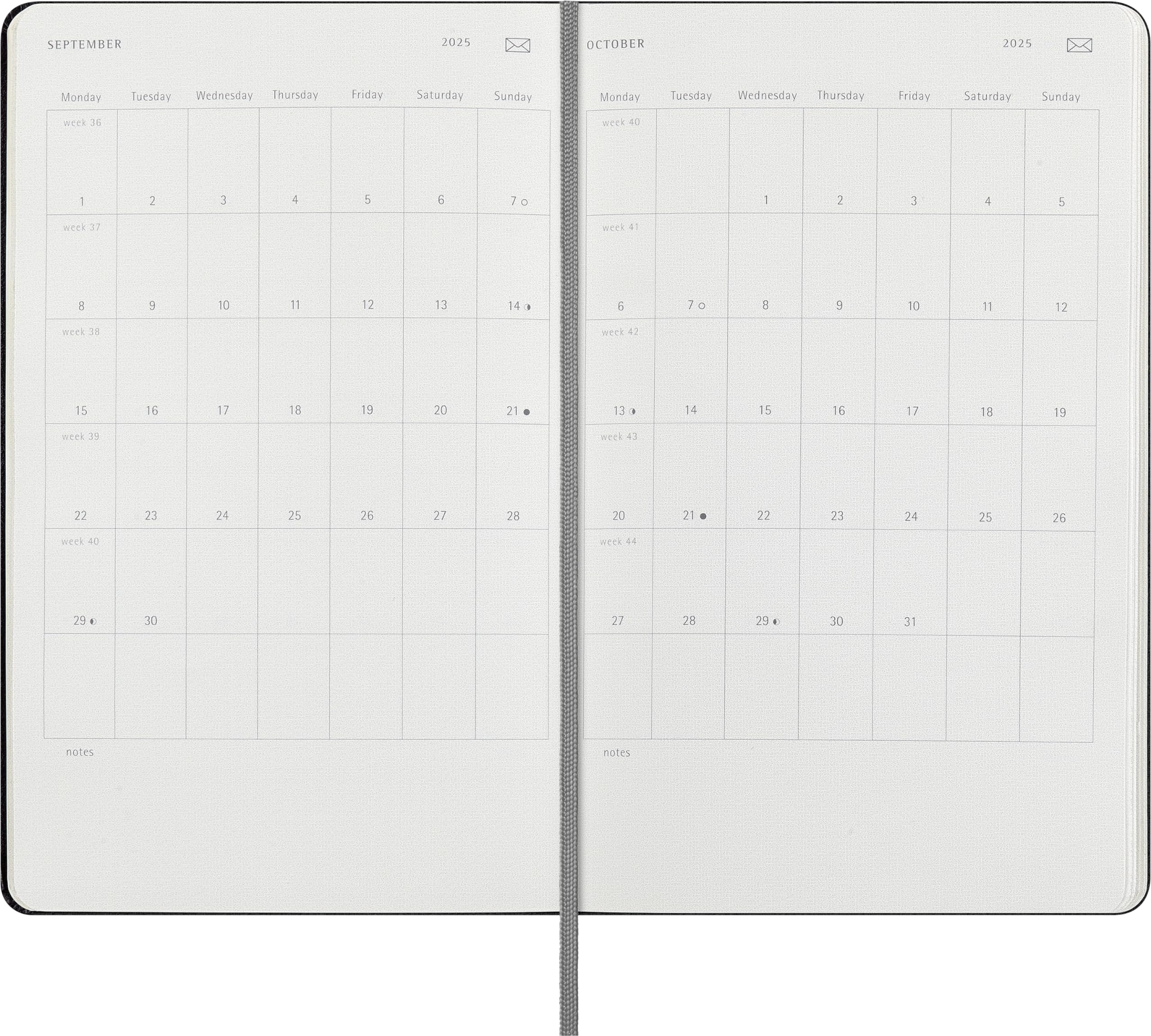 Moleskine 2025 Weekly Planner - 12 Month Hard Cover Large (5