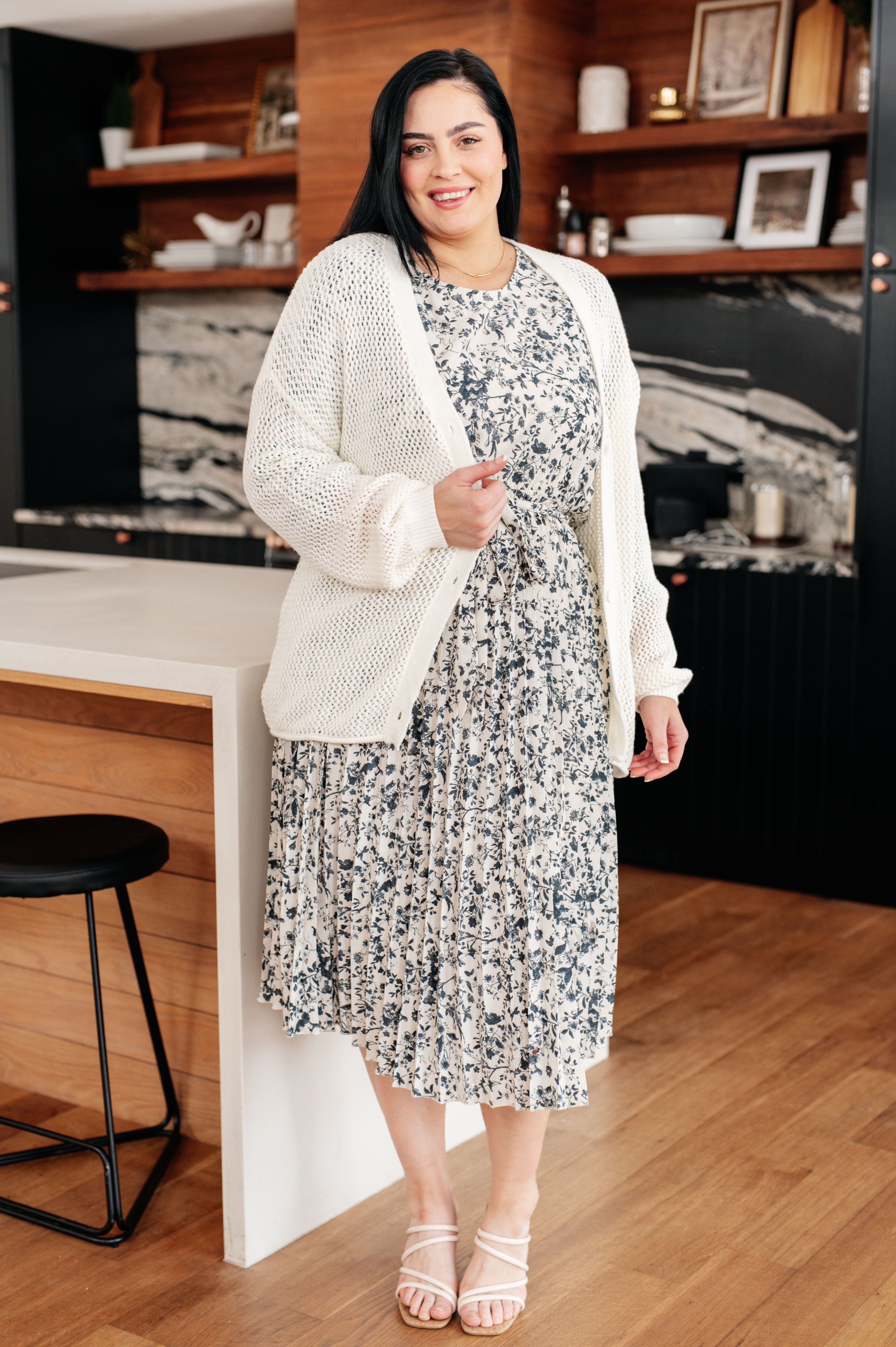 Cozy Cottage Cardigan for Women - Soft Knit Sweater with Pockets, Long Sleeve Open Front Cardigan (Perfect for Fall, Winter, Office & Casual Wear)