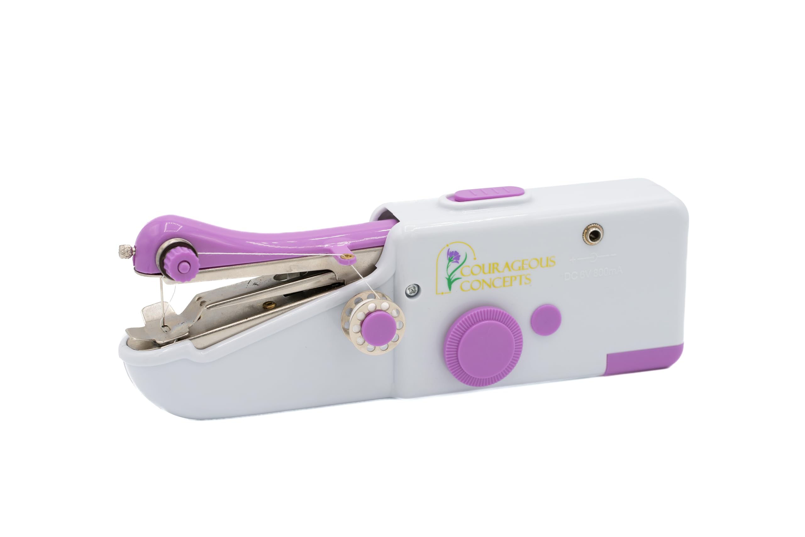 Portable Handheld Sewing Machine - Battery & USB Powered Mini Stitcher for Beginners - Easy Hemming, Repairs & Quick Fixes - Includes Instructional Videos - Perfect for Home, Travel & Emergency Clothing Repairs