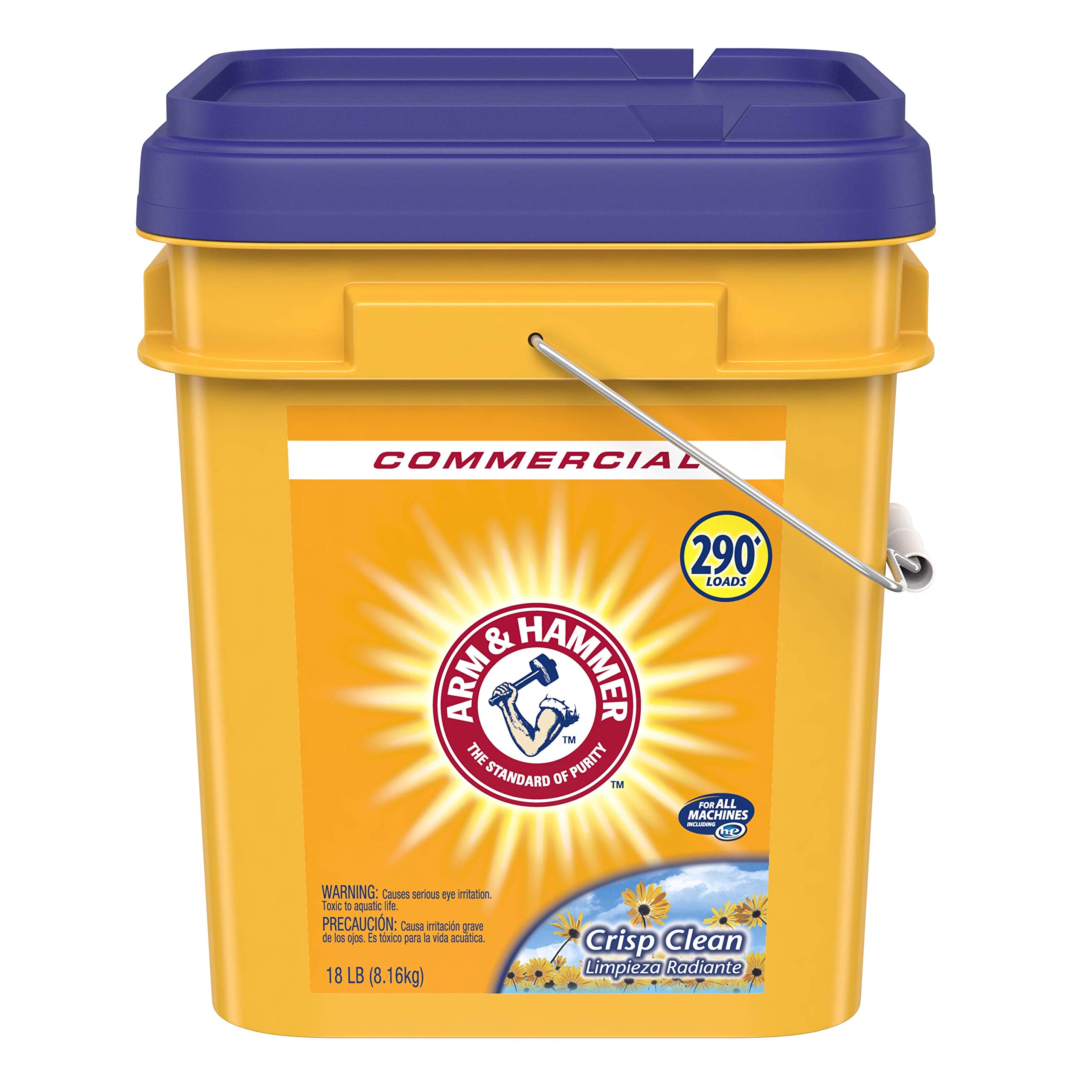 Arm & Hammer Powder Laundry Detergent 18lb + 20 Mule Team Borax Detergent Booster & Cleaner 4-Pack | Heavy Duty Stain Removal for Clothes, Towels & Bedding | Ideal for Large Families & Deep Cleaning